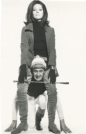 Original photograph of Diana Rigg and Patrick Macnee in a promotional test photograph for The Ave...