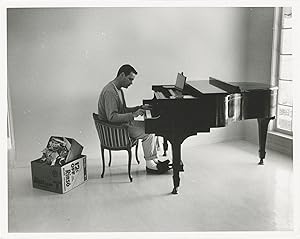 Four original photographs of Jack Lemmon, 1956