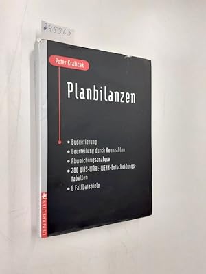 Seller image for Planbilanzen: Einjahresplanung - Mehrjahresplanung - Checklisten - Entscheidungsdiagramme for sale by Versand-Antiquariat Konrad von Agris e.K.