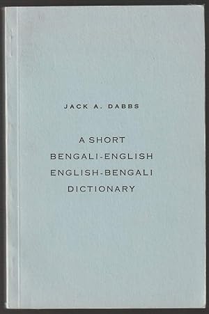 A short Bengali-English English-Bengali Dictionary.
