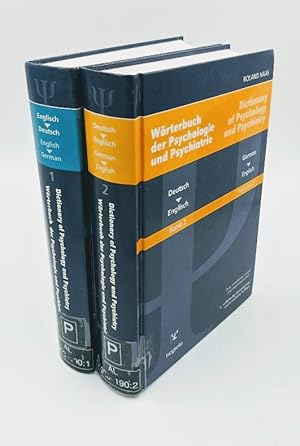 Wörterbuch der Psychologie und Psychiatrie. 2 Bde. Bd.1: Englisch-Deutsch. Bd.2: Deutsch-Englisch...