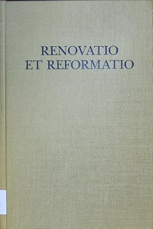 Imagen del vendedor de Renovatio et Reformatio. Wider das Bild vom finsteren Mittelalter. Festschrift fr Ludwig Hdl zum 60. Geburtstag. a la venta por Antiquariat Bookfarm