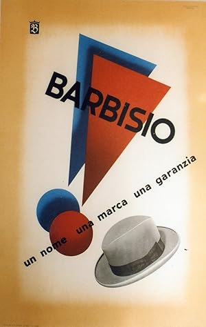 "BARBISIO" Affiche italienne originale entoilée / Litho STUDIO MINGOZZI Bologna / LITOGRAFIE ARTI...