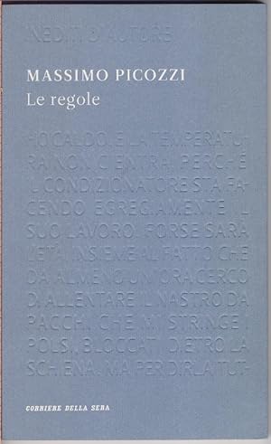 Immagine del venditore per Le regole - Massimo Picozzi venduto da libreria biblos