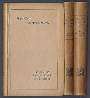 Gesammelte Werke. Herausgegeben von Roman Woerner. Drei Bände