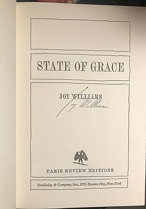 Imagen del vendedor de State of Grace (signed) a la venta por Rob Warren Books