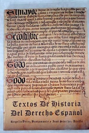 Textos de historia del derecho español