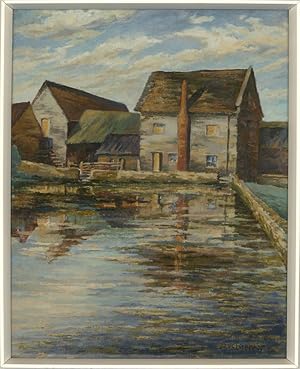 D. P. Kippax - Contemporary Oil, Farm On The Water