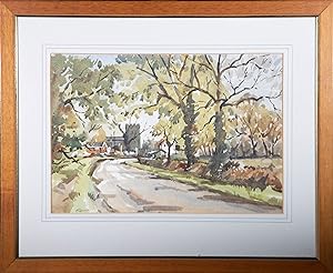 Lawrence Spence (1932-2017) - Contemporary Watercolour, Village in the Trees