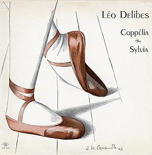 "Léo DELIBES (COPPELIA / SYLVIA)" Pochette originale entoilée pour disque vinyle (CLUB NATIONAL D...