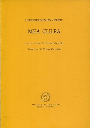 Seller image for Mea culpa for sale by Studio Bibliografico Marini