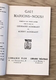 Seller image for Gai! Marions-nous for sale by arobase livres