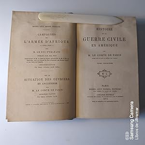 Seller image for Histoire de la guerre civile en Amrique. Tome troisime. for sale by Libros de Ultramar. Librera anticuaria.