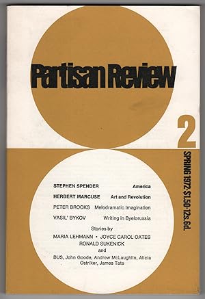 Seller image for Partisan Review, Volume 39, Number 2 (XXXIX; Spring 1972) for sale by Philip Smith, Bookseller