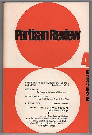 Immagine del venditore per Partisan Review, Volume 39, Number 4 (XXXIX; Fall 1972) venduto da Philip Smith, Bookseller