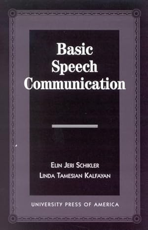 Seller image for Basic Speech Communication for sale by GreatBookPricesUK