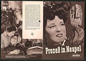 Seller image for Filmprogramm PFI Nr. 69 /55, Prozess in Neapel, Amadeo Nazzari, Mariella Lotti, Regie: Luigi Zampa for sale by Bartko-Reher