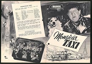 Imagen del vendedor de Filmprogramm PFI Nr. 55 /53, Monsieur Taxi, Michel Simon, Claire Olivier, Regie: Andr Hunnebelle a la venta por Bartko-Reher