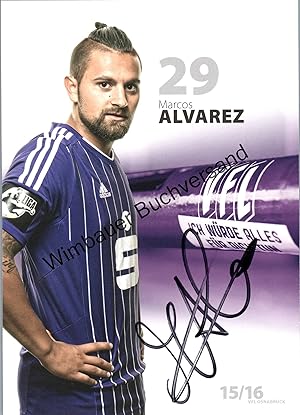 Bild des Verkufers fr Original Autogramm Marcos Alvarez VfL Osnabrck /// Autogramm Autograph signiert signed signee zum Verkauf von Antiquariat im Kaiserviertel | Wimbauer Buchversand