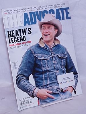 Immagine del venditore per The Advocate: #1003, March 11, 2008: Heath's Legend; an Advocate tribute venduto da Bolerium Books Inc.