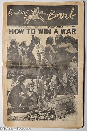 Immagine del venditore per Berkeley Barb: vol. 8, #22 (#198) May 30-June 5, 1969 How to Win a War venduto da Bolerium Books Inc.