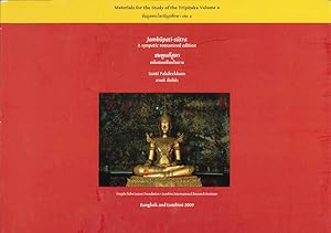 Immagine del venditore per Jambupati-sutra: A synoptic romanized edition venduto da The Isseido Booksellers, ABAJ, ILAB