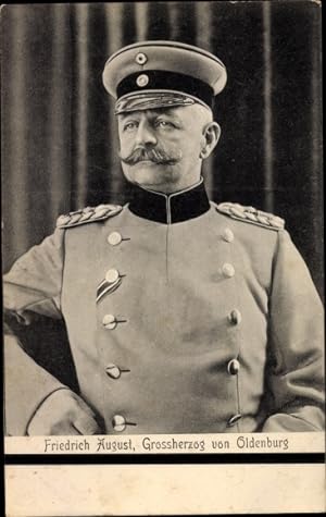 Ansichtskarte / Postkarte Friedrich August, Großherzog von Oldenburg, Portrait in Uniform