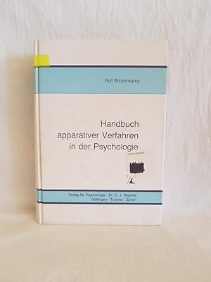 Immagine del venditore per Handbuch apparativer Verfahren in der Psychologie. venduto da Versandantiquariat Waffel-Schrder