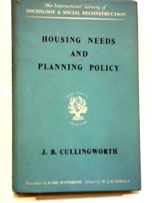 Bild des Verkufers fr Housing Needs and Planning Policy zum Verkauf von World of Rare Books