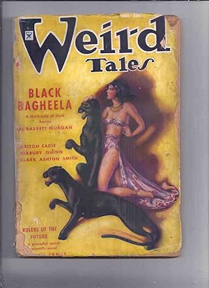 Immagine del venditore per Weird Tales Magazine ( Pulp ) / Volume 25 ( xxv ) # 1, January 1935 ( Black Bagheela; Dark Eidolon; The Supreme Witch; Hands of the Dead; Feast in the Abbey ( Bloch's 1st Published Story ), etc) venduto da Leonard Shoup