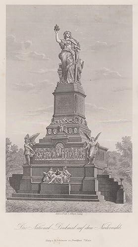 Image du vendeur pour Das National - Denkmal auf dem Niederwald. mis en vente par Antiquariat Clemens Paulusch GmbH