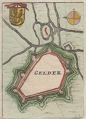 Bild des Verkufers fr Befestigungsgrundri, "Gelder". zum Verkauf von Antiquariat Clemens Paulusch GmbH