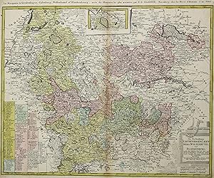 Kupferstich- Karte, n. Güssefeld b. Homann Erben, "Die Fürsthenthümer Grubenhagen, Calenberg, Wol...