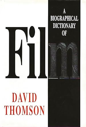 Bild des Verkufers fr A Biographical Dictionary of Film zum Verkauf von Badger Books