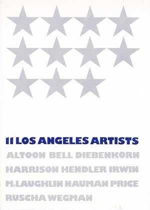 Immagine del venditore per 11 Los Angeles Artists. Altoon, Bell, Diebenkorn, Harrison, Hendler, Irwin, McLaughlin, Nauman, Price, Ruscha, Wegman. venduto da studio montespecchio