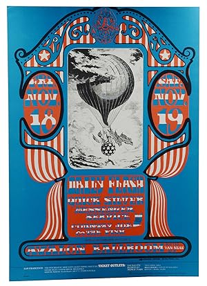 Seller image for Original psychedelic poster for Daily Flash, Quick Silver Messenger Service, & Country Joe & the Fish, November 18-19, 1966 at the Avalon Ballroom for sale by Burnside Rare Books, ABAA