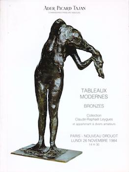 Tableaux Modernes, Bronzes, Aquarelles, Sculptures, etc. November 26, 1984. Lots 1-140.