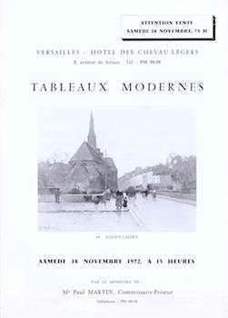 Tableaux Modernes (Estampes, Dessins, Pastels, Gouaches, Aquarelles, Peintures). November 18, 197...