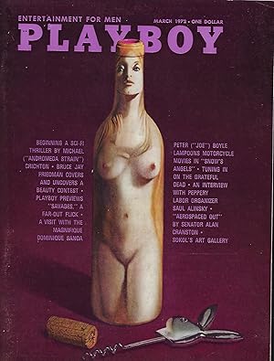 Bild des Verkufers fr THE TERMINAL MAN. In Playboy magazine, March, 1972 zum Verkauf von Antic Hay Books