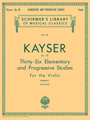 Seller image for 36 Elementary And Progressive Studies, Op. 20 : Complete for sale by GreatBookPrices