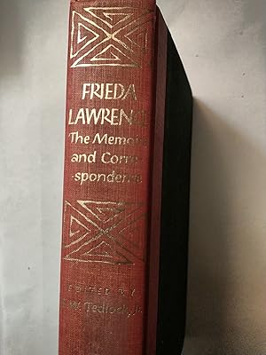 Bild des Verkufers fr Frieda Lawrence: the Memoirs And Correspondence zum Verkauf von Early Republic Books