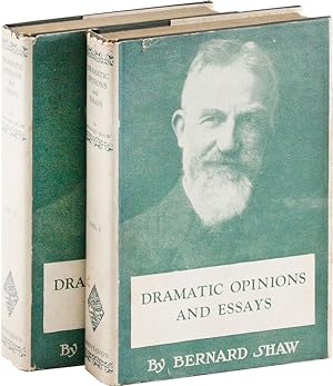 Seller image for Dramatic Opinions and Essays. With An Apology. Containing as Well A Word on the Dramatic Opinions and Essays of Bernard Shaw by James Huneker (Volumes l and ll) for sale by Lorne Bair Rare Books, ABAA