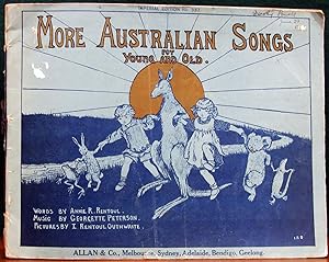 Imagen del vendedor de MORE AUSTRALIAN SONGS FOR YOUNG AND OLD. Music by Georgette Peterson. Pictures by Ida Rentoul Outhwaite. a la venta por The Antique Bookshop & Curios (ANZAAB)
