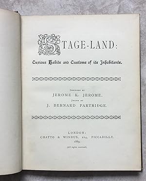Stage-land - Curious Habits and Customs of Its Inhabitants