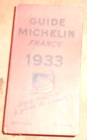 Guide Michelin France 1933