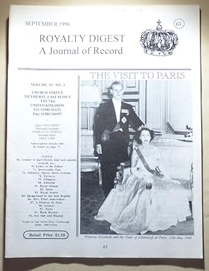 Imagen del vendedor de ROYALTY DIGEST - A Journal of Record Number 63 August 1996 [Volume 6 Number 3] a la venta por Portman Rare Books