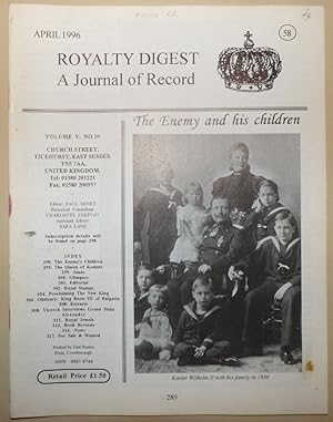 Imagen del vendedor de ROYALTY DIGEST - A Journal of Record Number 58 April 1996 [Volume 5 Number 10] a la venta por Portman Rare Books