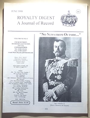 Seller image for ROYALTY DIGEST - A Journal of Record Number 84 June 1998 [Volume 7 Number 12] for sale by Portman Rare Books