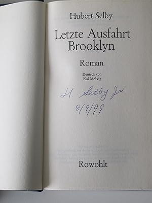 Letzte Ausfahrt Brooklyn. Roman. Deutsch von Kai Molvig. (Last Exit to Brooklyn).