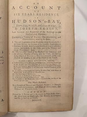 A Voyage to Hudson?s Bay, By the Dobbs Galley and California, in the Years 1746 and 1747, for Dis...